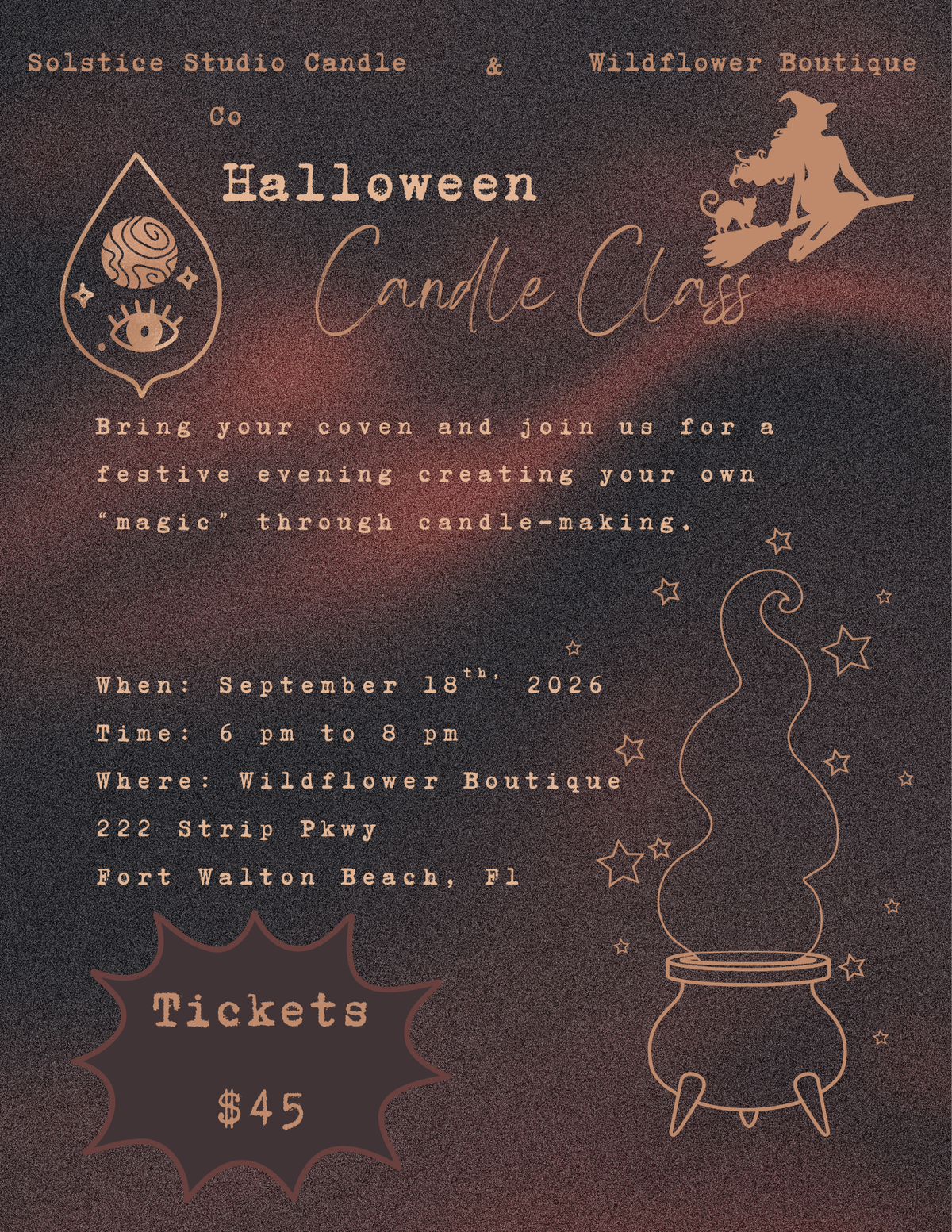 Halloween Candle Making Class